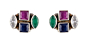 Gemstone Earrings Set