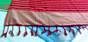 BEDSHEET RED WITH DARK RED PATTI Janta001