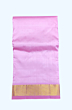 Pink Color Dhothi with Golden Zari Diamond Border 
