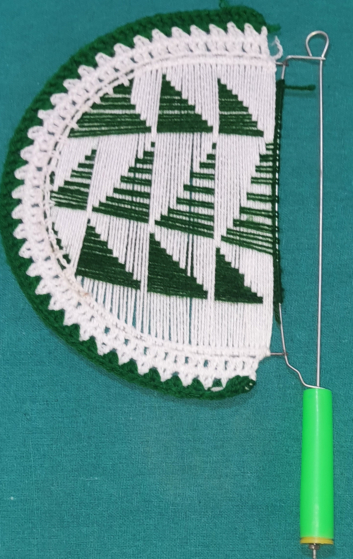 Handmade Hand Fan for Summer - Green