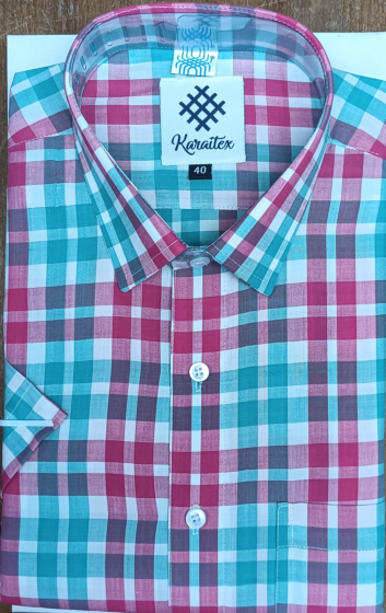 Handloom Cotton Shirt Half Sleeve for Man