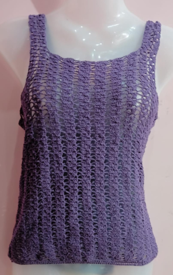 Handwoven Crochet Top | Violet