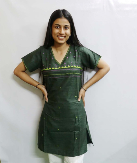 HAND EMBROIDED KURTA FOR WOMEN