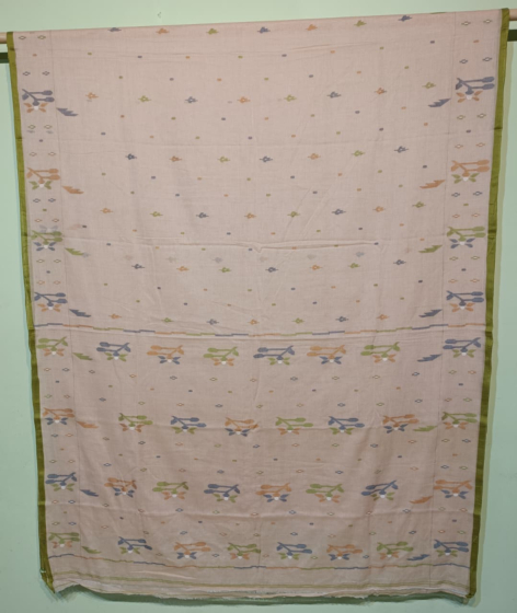cotton jamdani sari