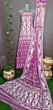 Handloom Unstitched Cotton Suit with Dupatta | Pink