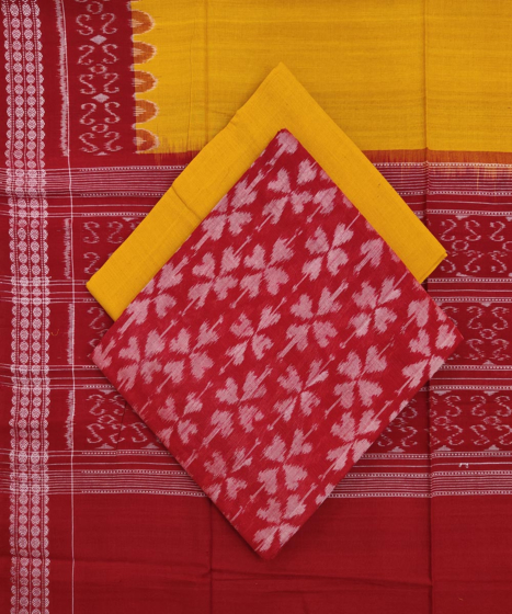 Sambalpuri Handwoven Single Ikat Suit Set SFCSUT1544