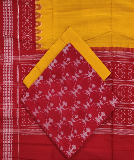 Sambalpuri Handwoven Single Ikat Suit Set SFCSUT1547