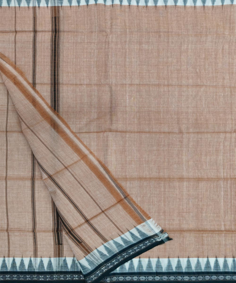 Sambalpuri Handwoven Cotton Gamuchha | Beige