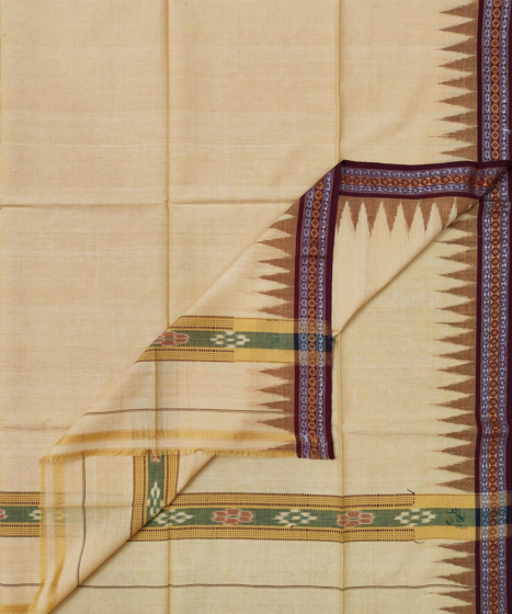 Sambalpuri Handwoven Cotton Gamcha | Yellow