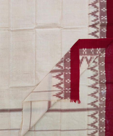 Sambalpuri Handwoven Cotton Gamcha | Beige