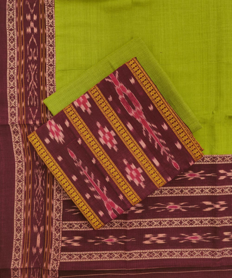 Sambalpuri Handwoven Single Ikat Suit SFCSUT1958