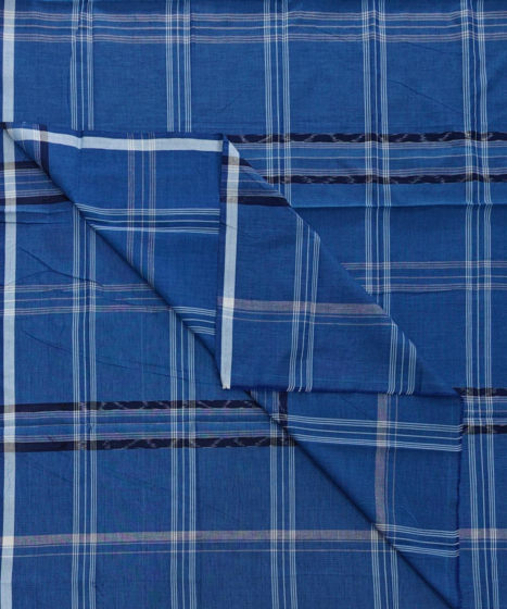 Blue Sambalpuri Handwoven Cotton Lungi SFCLUN2081