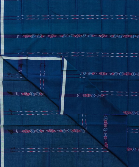 Blue Sambalpuri Handwoven Cotton Lungi SFCLUN2084