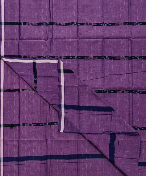 Purple Sambalpuri Handwoven Cotton Lungi SFCLUN2094