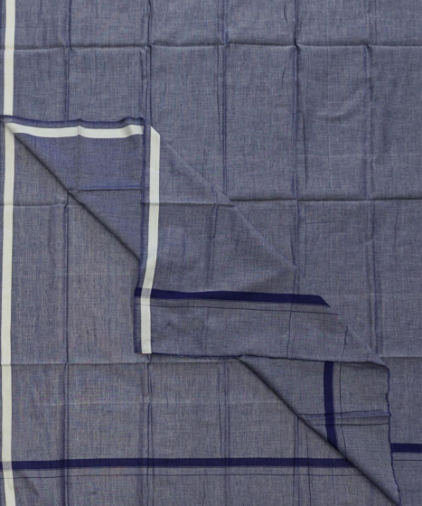 Gray Sambalpuri Handwoven Cotton Lungi SFCLUN2105