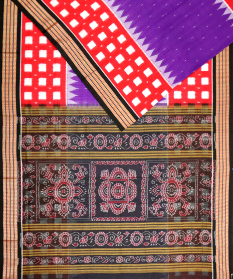 Multicolour sambalpuri cotton Saree