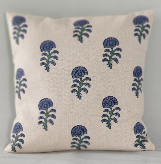 Hand Block Printed Cushion Covers | 16x16 Inches | Set of 2