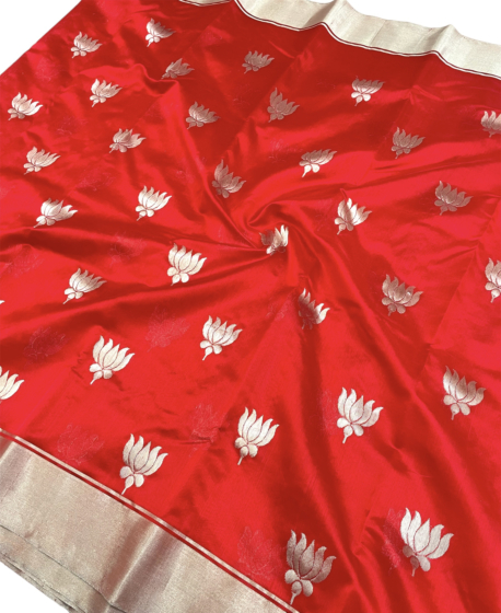 Kajol saree Kamal boota chanderi