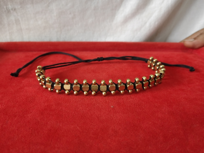 Brass Metal Bead Choker for Women