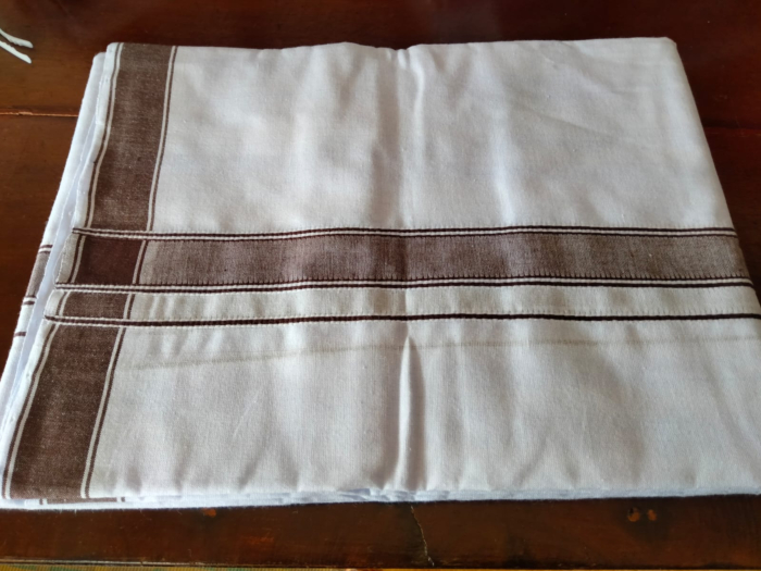  Pure Cotton Men's Dhoti- White