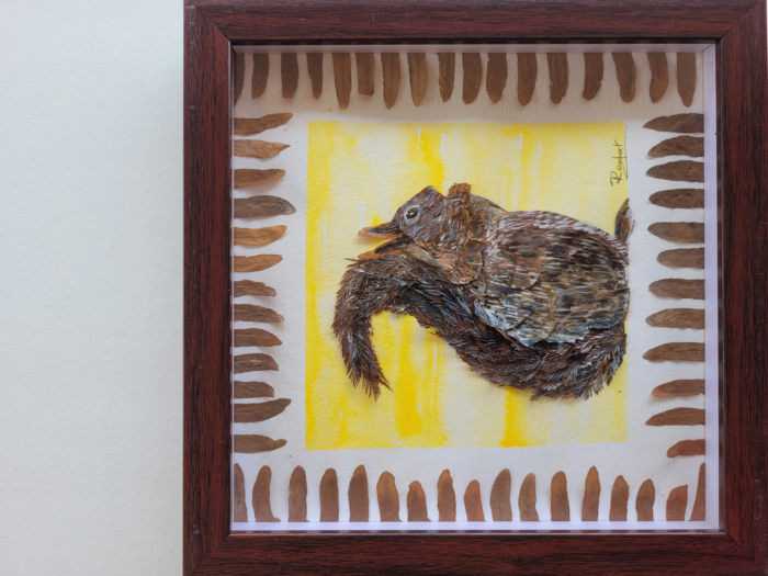 Colourful  Bouquet - Corporategift made from dry leaves and flowers