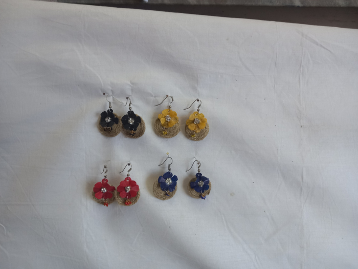 jute style  fish scale jewellery   with combo