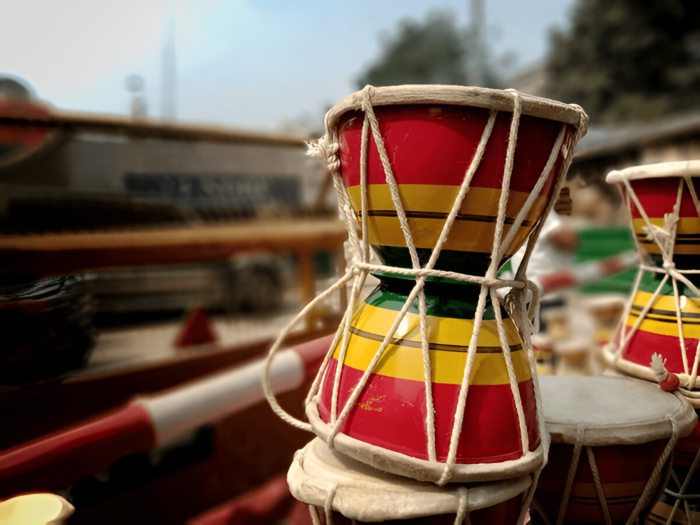 Handcrafted Multicolored Wooden Damroo
