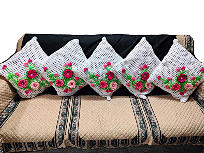 Cushion Cover Crochet 5 pieces