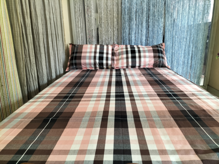 Multicolour Pure Cotton Handmade Bedsheet