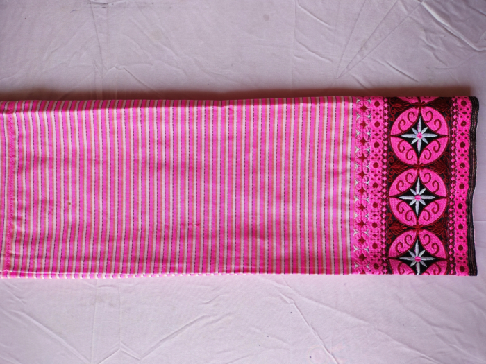 Manipuri Mapanaiba Phenek with machine embroidery border