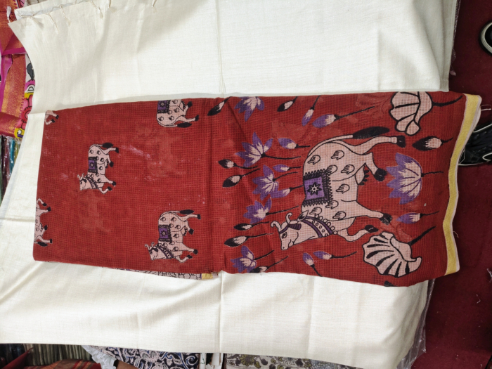 Handcrafted Kota Kalamkari Saree