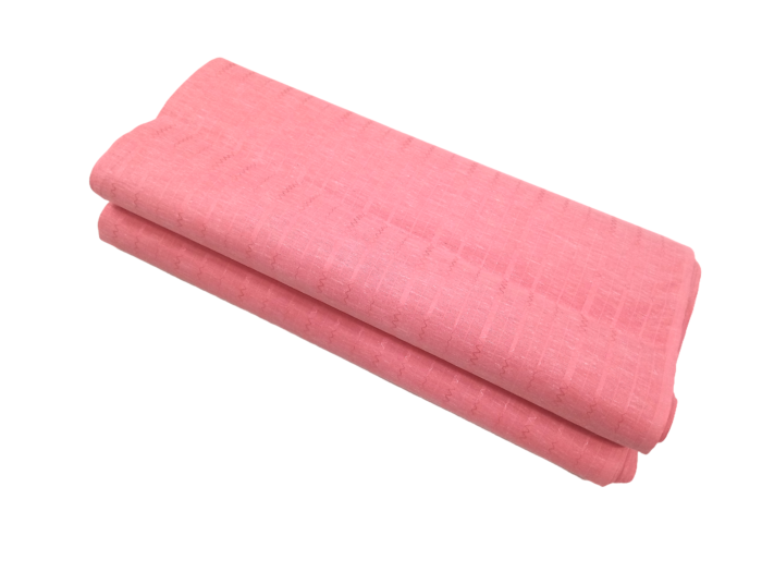 Pure Cotton Jacquard Unstitched Fabric for Men | 250x110 cm, Light Pink