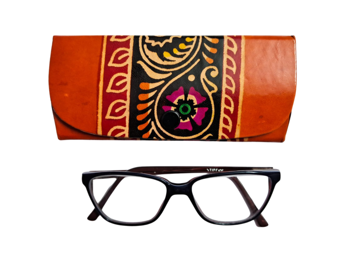 Handcrafted Leather Spectacle Case | 15x8x7 cm