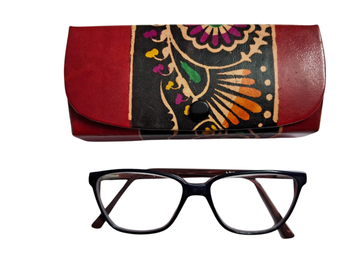 Handcrafted Leather Spectacle Case | 15x8x7 cm