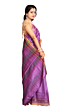 Tasar Dobby Silk Saree | Purple