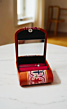 Handcrafted Leather Lipstick Case with Mirror for 3 Lipsticks