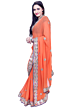 Orange Gota Patti Saree