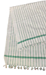 White Green Bath Towels - 02