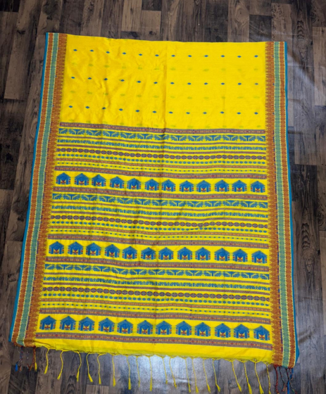 Pure mercerised cotton saree with Blouse piece