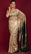 TASAR Ghicha Jari Golden Saree