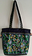 Handcrafted Midnight Meadow Tote Bag