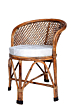 Cane Outdoor Chair with Cushion