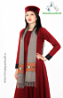 Sheep Wool Kullu Handloom Design Muffler Scarf For Women and Girls-Dark Grey