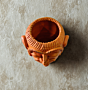 Terracotta mask pot