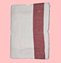 Pure Cotton Khadi Lungi | White