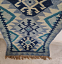 Blue klim runner rug