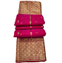Handloom Chanderi Silk Saree | Pink | 6.25 Mtrs