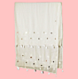 Handcrafted White Dupatta with Embroidery and Mirror Work