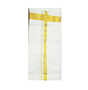 Salem Handloom Silk Dhoti | Golden Zari with Cream