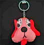 handmade dog face  keychain 